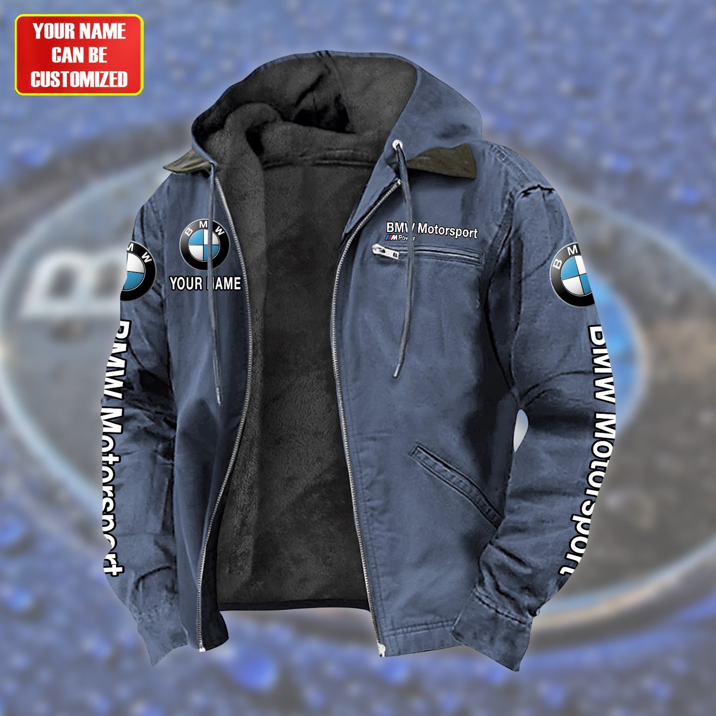 Personalized BW Motorsport Fur lining Paddle Jacket P150905