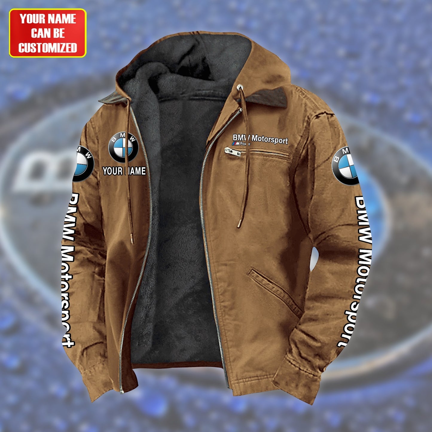 Personalized BW Motorsport Fur lining Paddle Jacket P150905