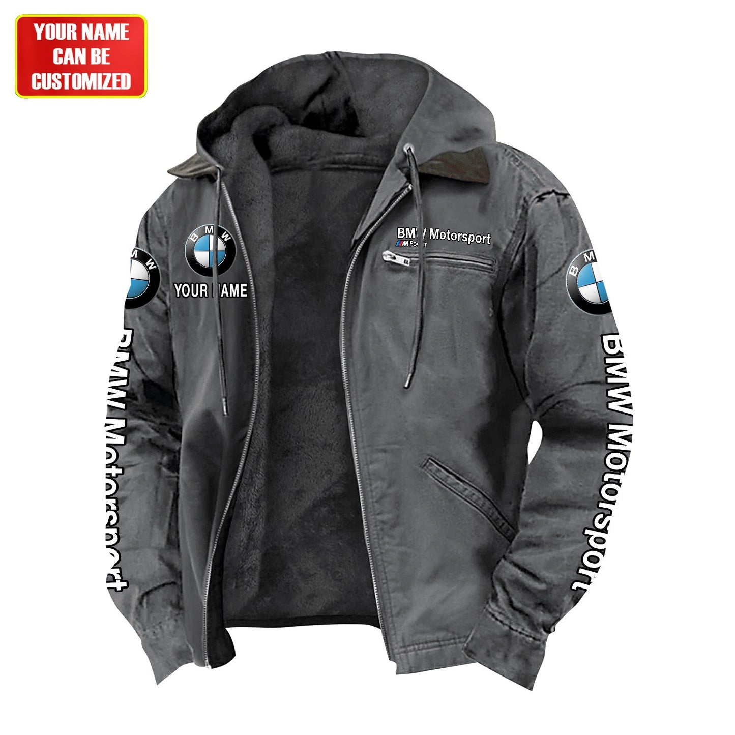 Personalized BW Motorsport Fur lining Paddle Jacket P150905
