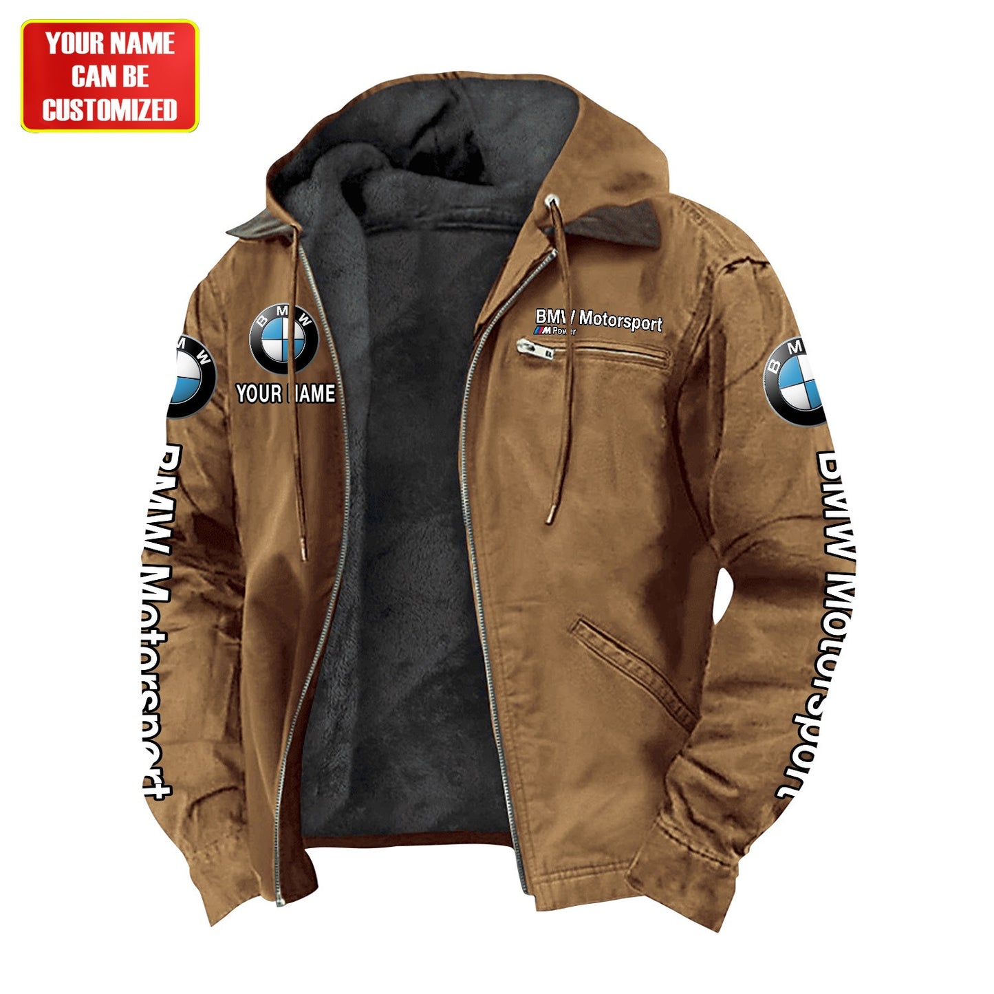 Personalized BW Motorsport Fur lining Paddle Jacket P150905