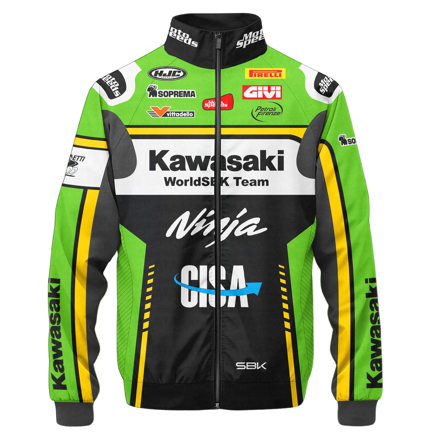 Personalized KW Racing Team Zipper Stand Collar Jacket 3D