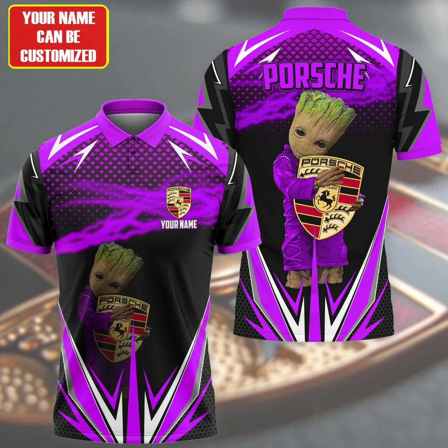 Personalized Gr Pors Purple 3D Full Printing Set , Shirt, Hoodie , Short ,Polo ,hawaii