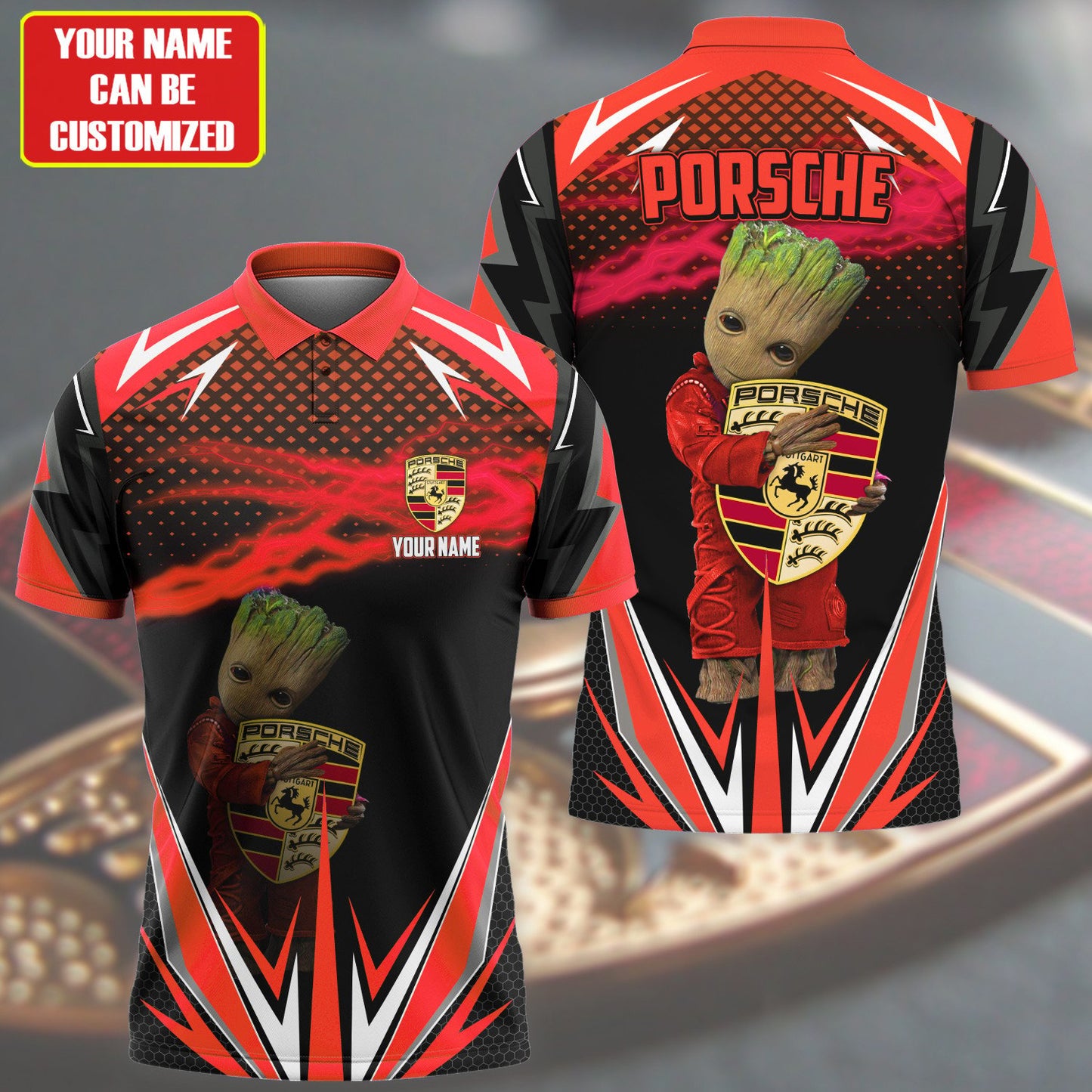 Personalized Gr Pors Red 3D Full Printing Set , Shirt, Hoodie , Short ,Polo ,hawaii