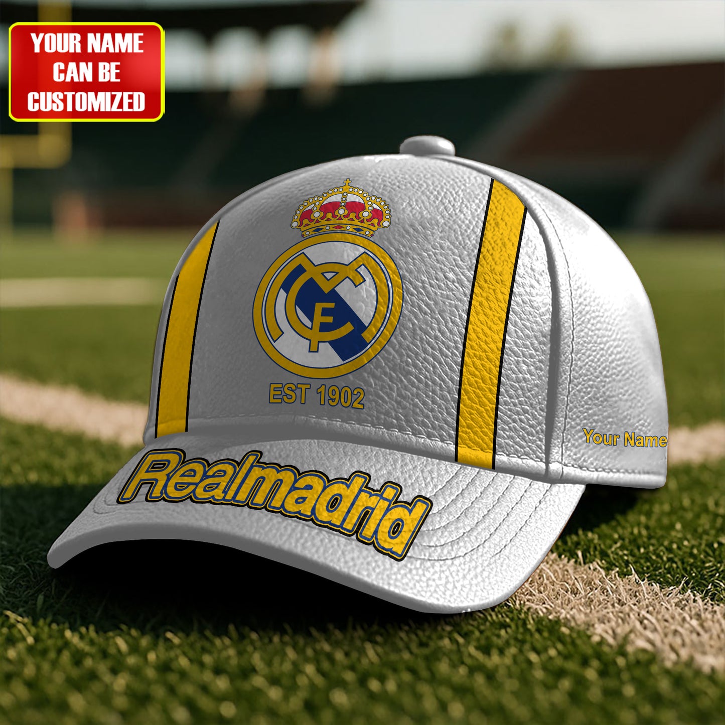 Personalized Real Leather Pattern Classic Cap