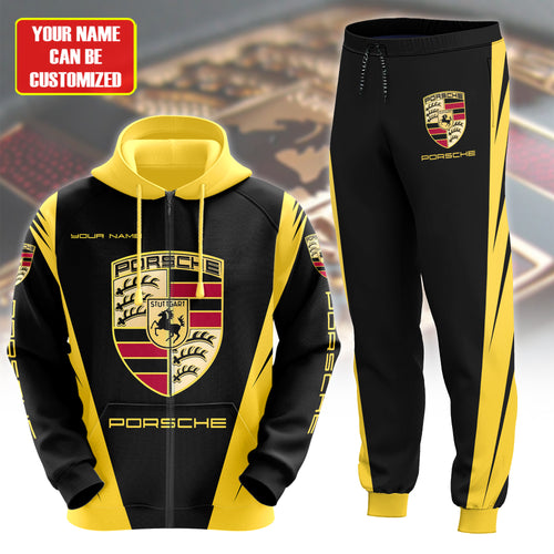 Personalized Pors Luxury 3D All over Printed Hoodie and Sweatpants set