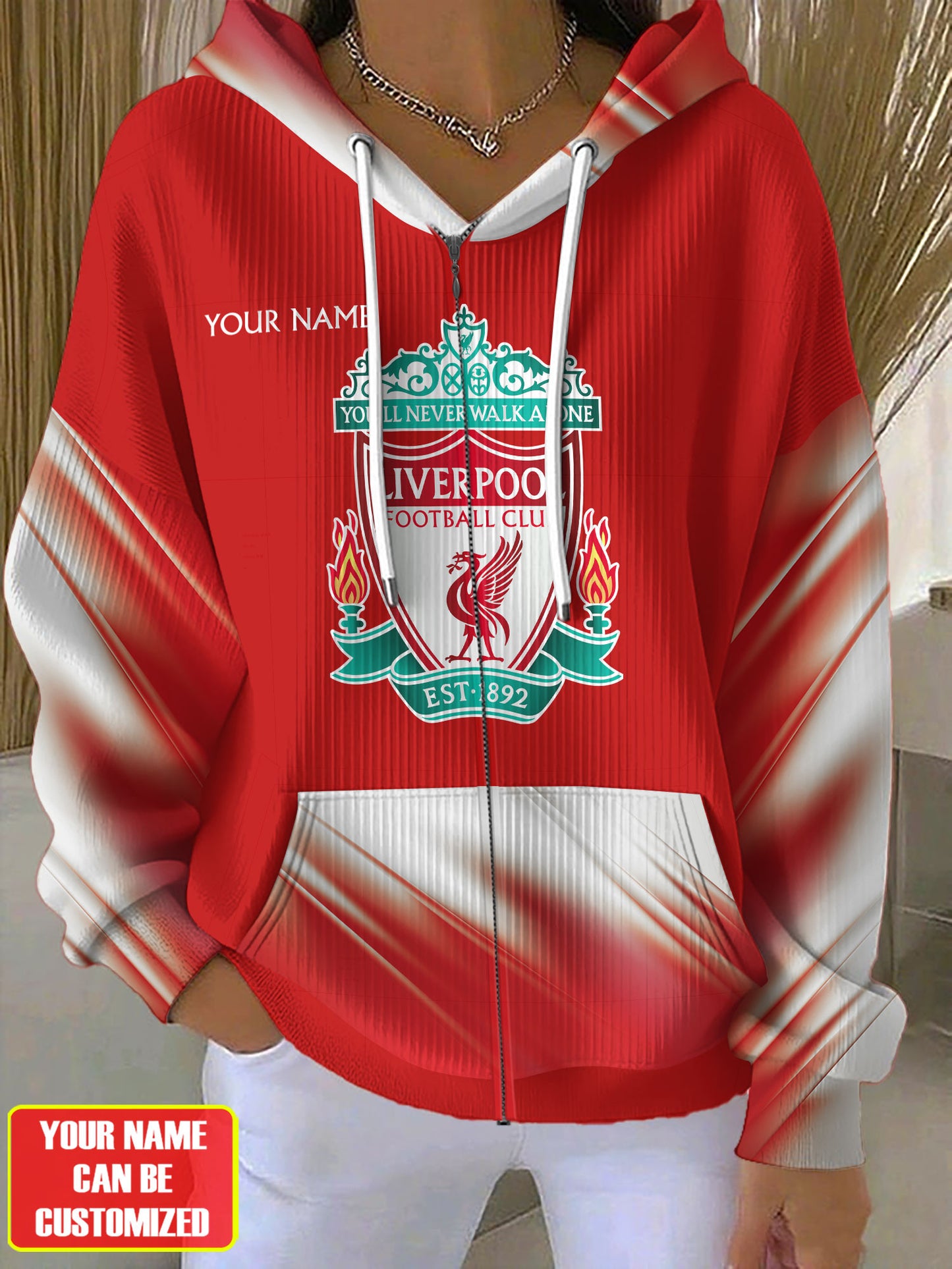 Personalized LVP All Over Print Casual Hoodie