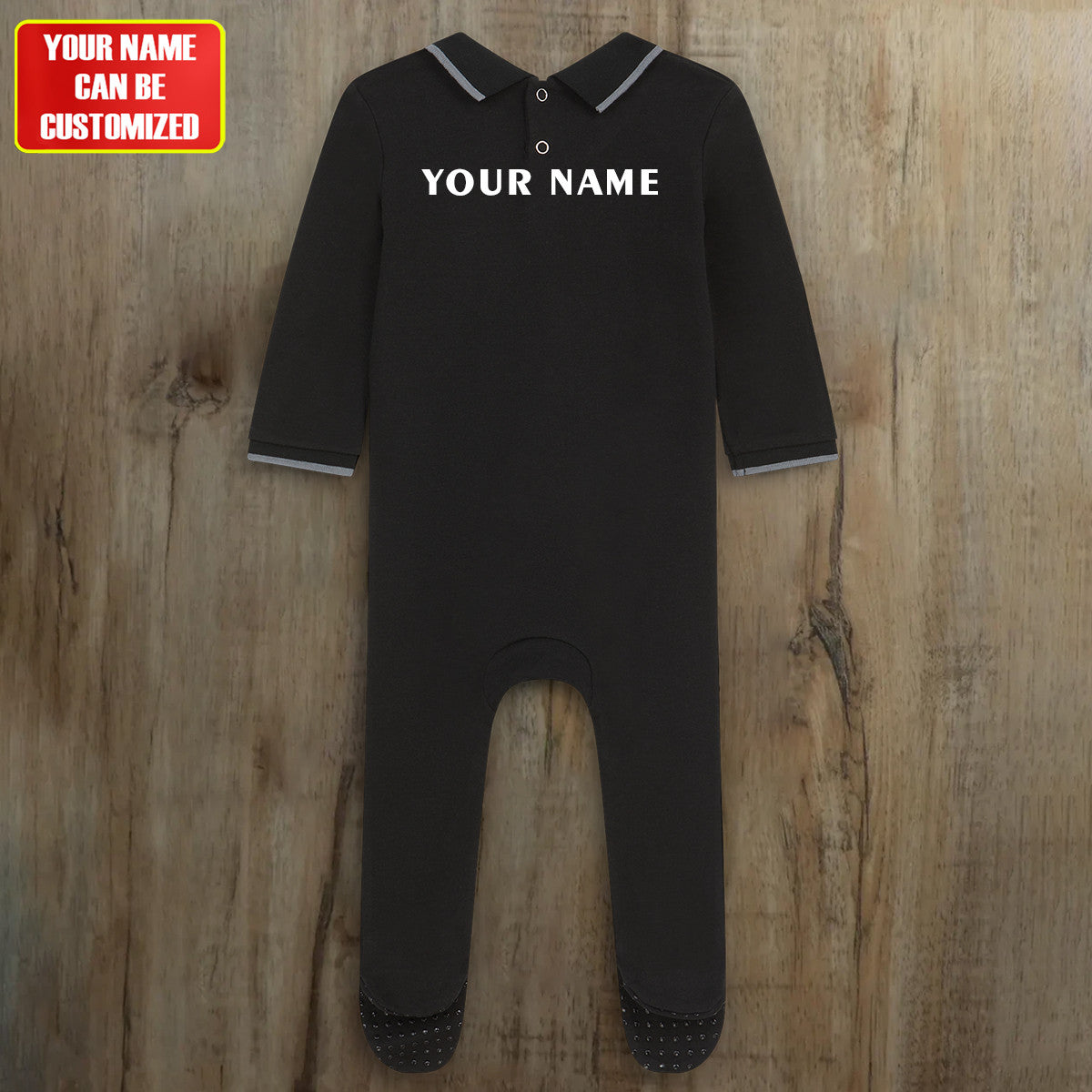 Man City Away Soccer Customized Baby Rib Sleepwear
