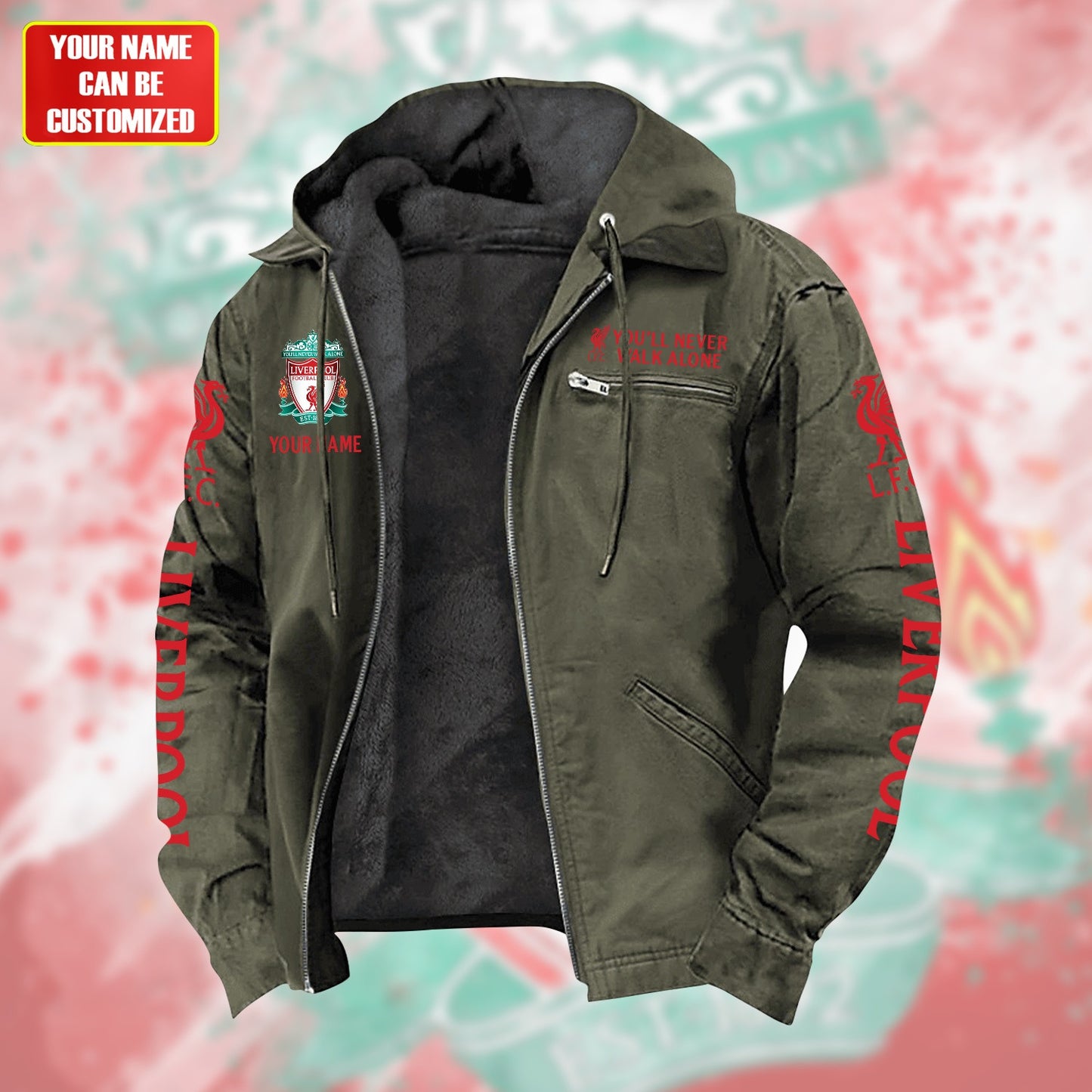 Personalized LVP Fur lining Paddle Jacket