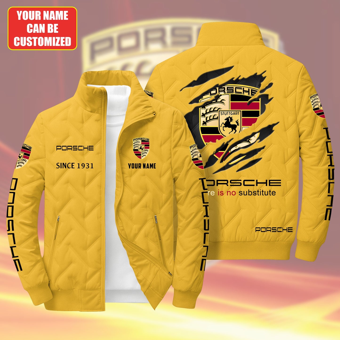 Personalized Pors Tear Puffer Jacket 3D