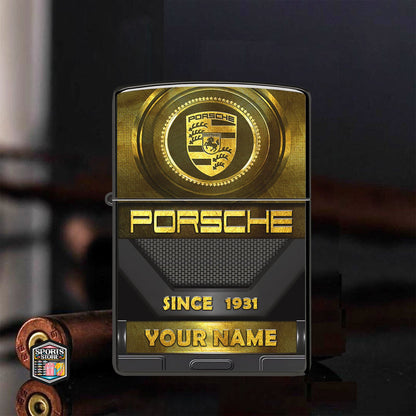 Personalized Pors Golden Luxury Zippo Lighter