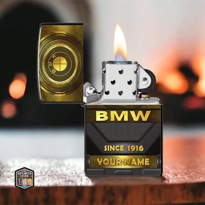 Personalized BW Golden Luxury Zippo Lighter