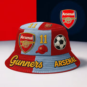 Arsenal Embroidery Pattern Bucket Hat