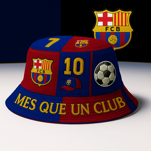 Barca Embroidery Pattern Bucket Hat