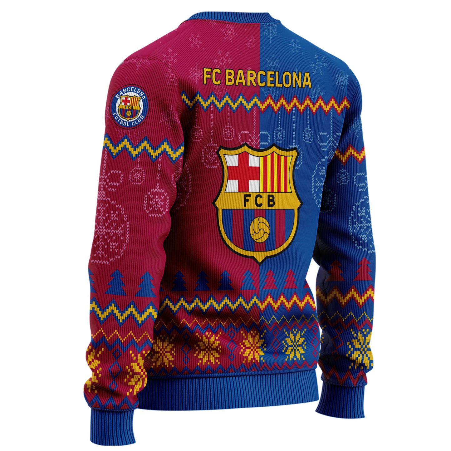 Barça FC Ugly Christmas Sweater , Unisex Wool Sweater