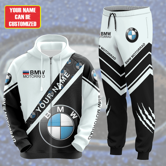 Personalized BW Motorrad Sport 3D All over Printed Hoodie and Sweatpants set