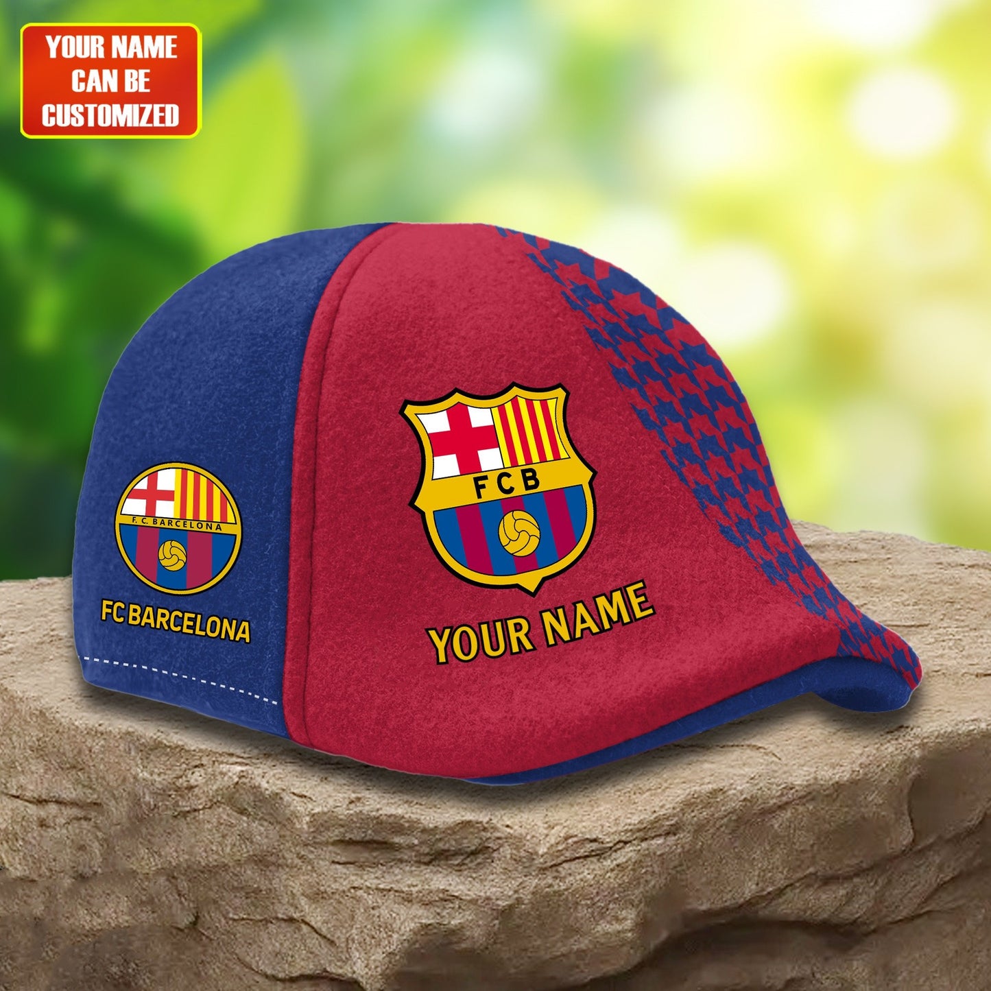 Personalized Barca FC Ivy Cap, Flat Cap