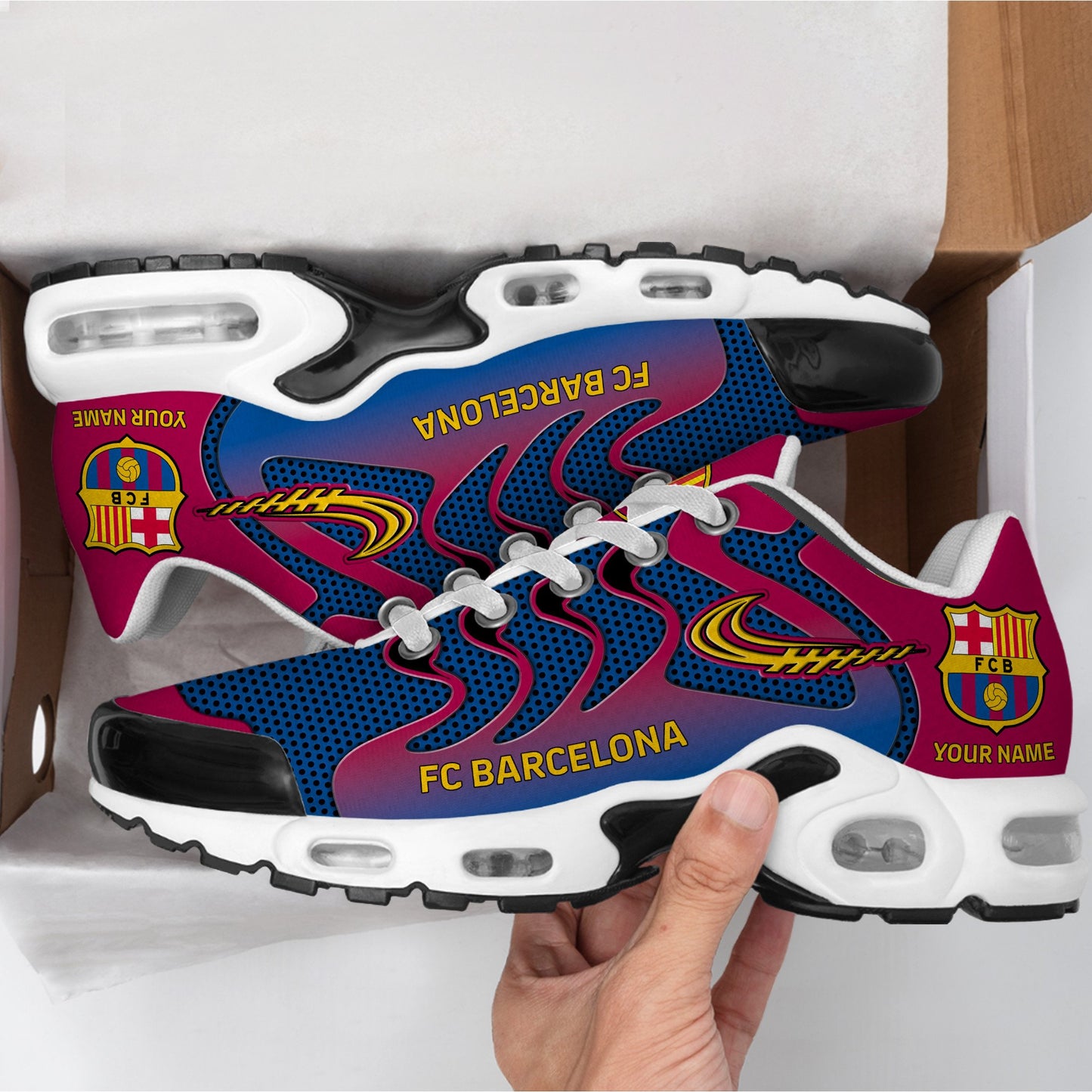 Personalized Barca FC Sport Air Cushion Sneaker