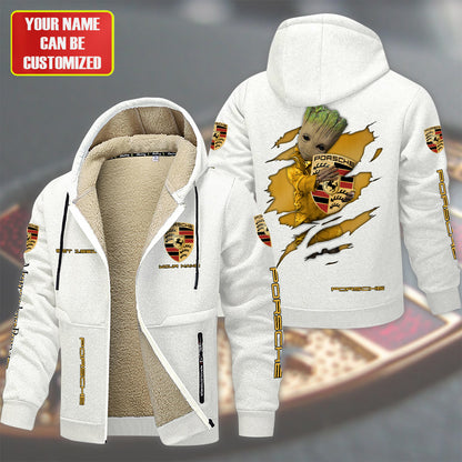 Personalized Pors Gr Fleece 3D Unisex Hooded Jacket
