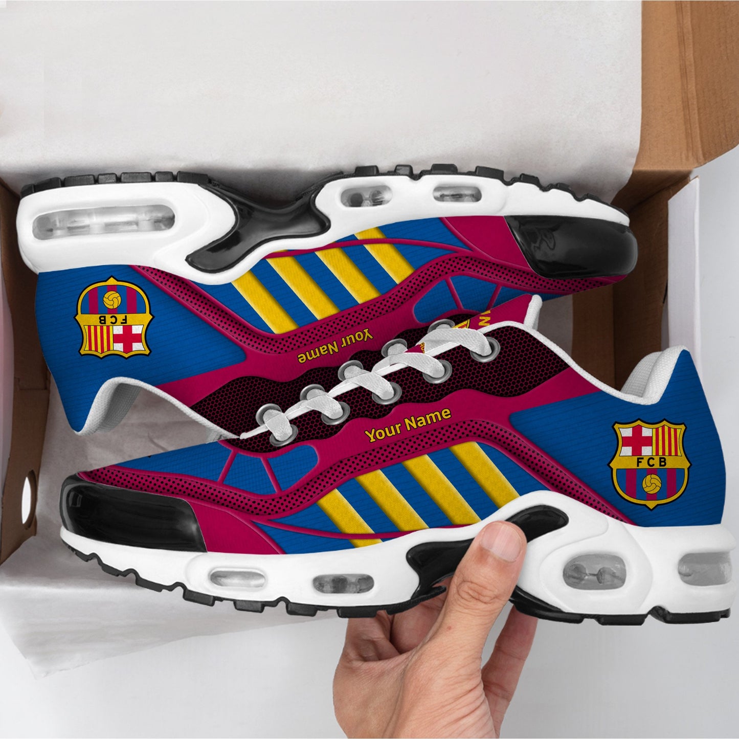Personalized Barca FC Sport Air Cushion Sneaker V2