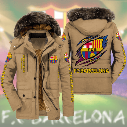 Barca FC Parka Winter Jacket Q230909