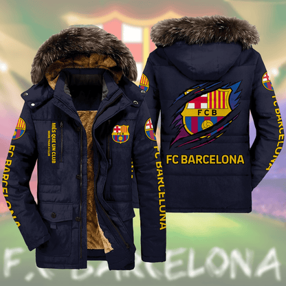 Barca FC Parka Winter Jacket Q230909