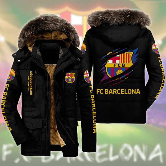 Barca FC Parka Winter Jacket Q230909