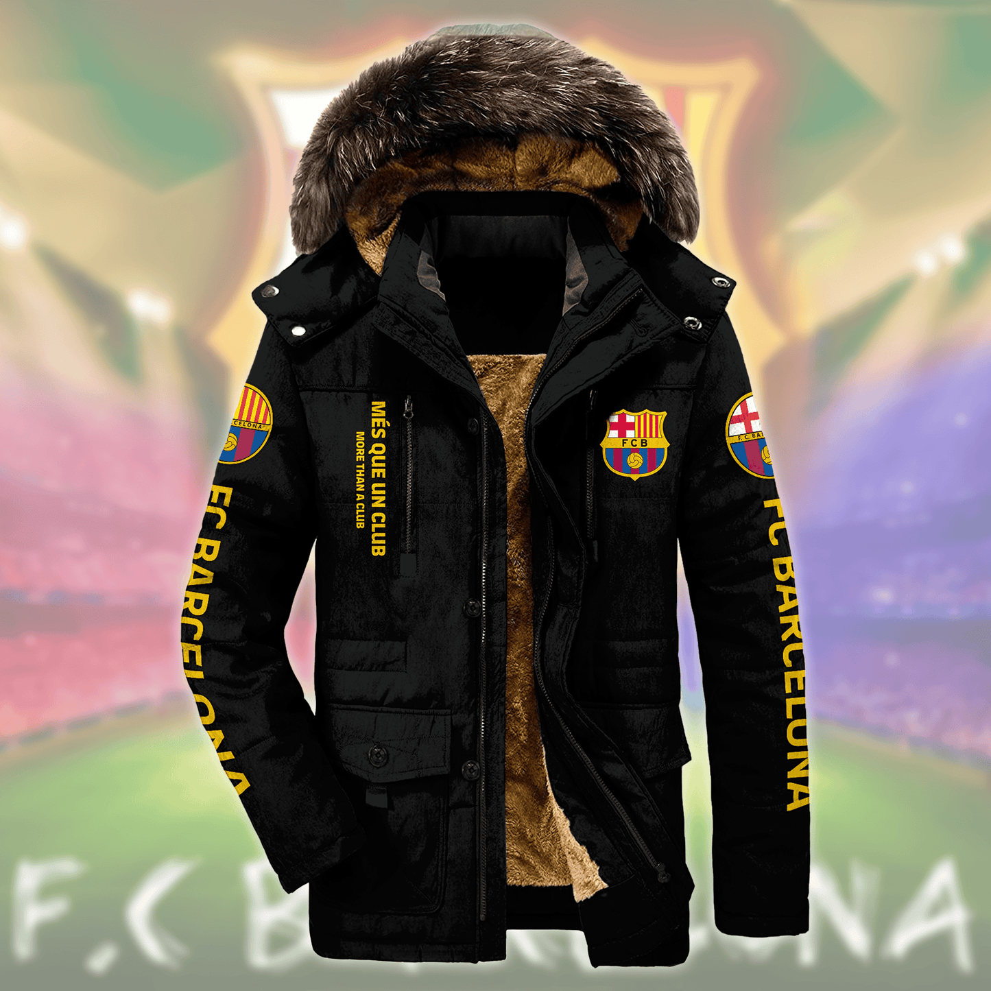 Barca FC Parka Winter Jacket Q230909