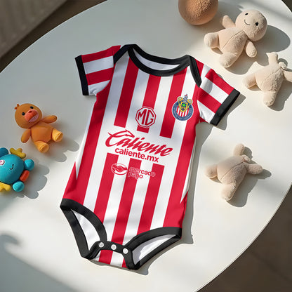 Customized Chivas de Guadalajara Soccer Jersey , Baby Rib Bodysuit Sizes
