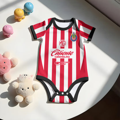 Customized Chivas de Guadalajara Soccer Jersey , Baby Rib Bodysuit Sizes