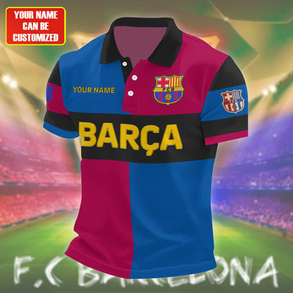 Personalized Barca Embroidery 3D Full Printing Set , Barca FC Shirt , Zipper Polo, Hoodie , Short , Polo , hawaii