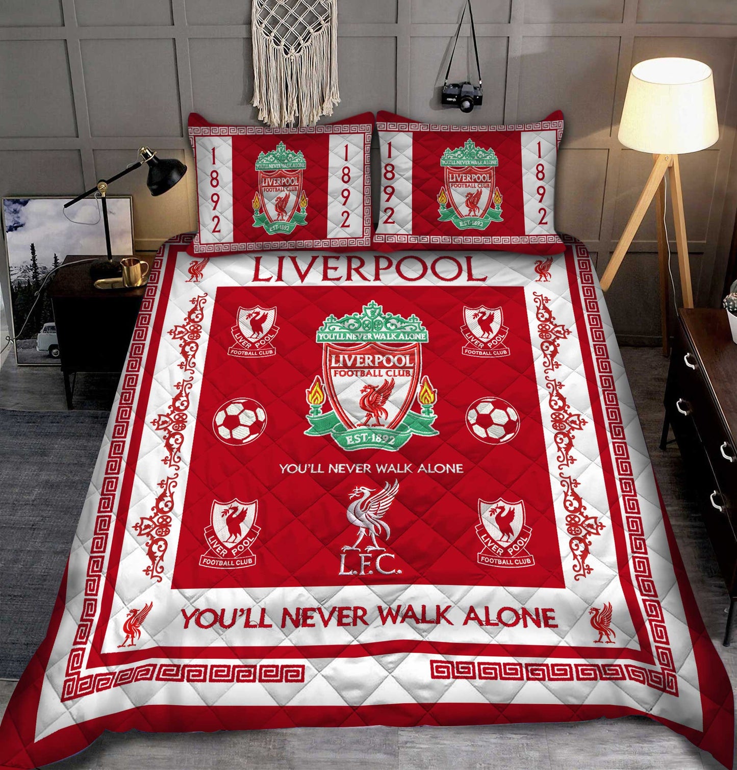 LVP Embroidery Quilt Bedding Set
