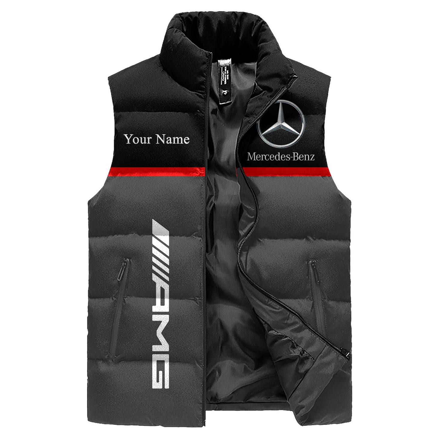 Merc AMG Sleeveless Windproof Puffer Jacket 3D