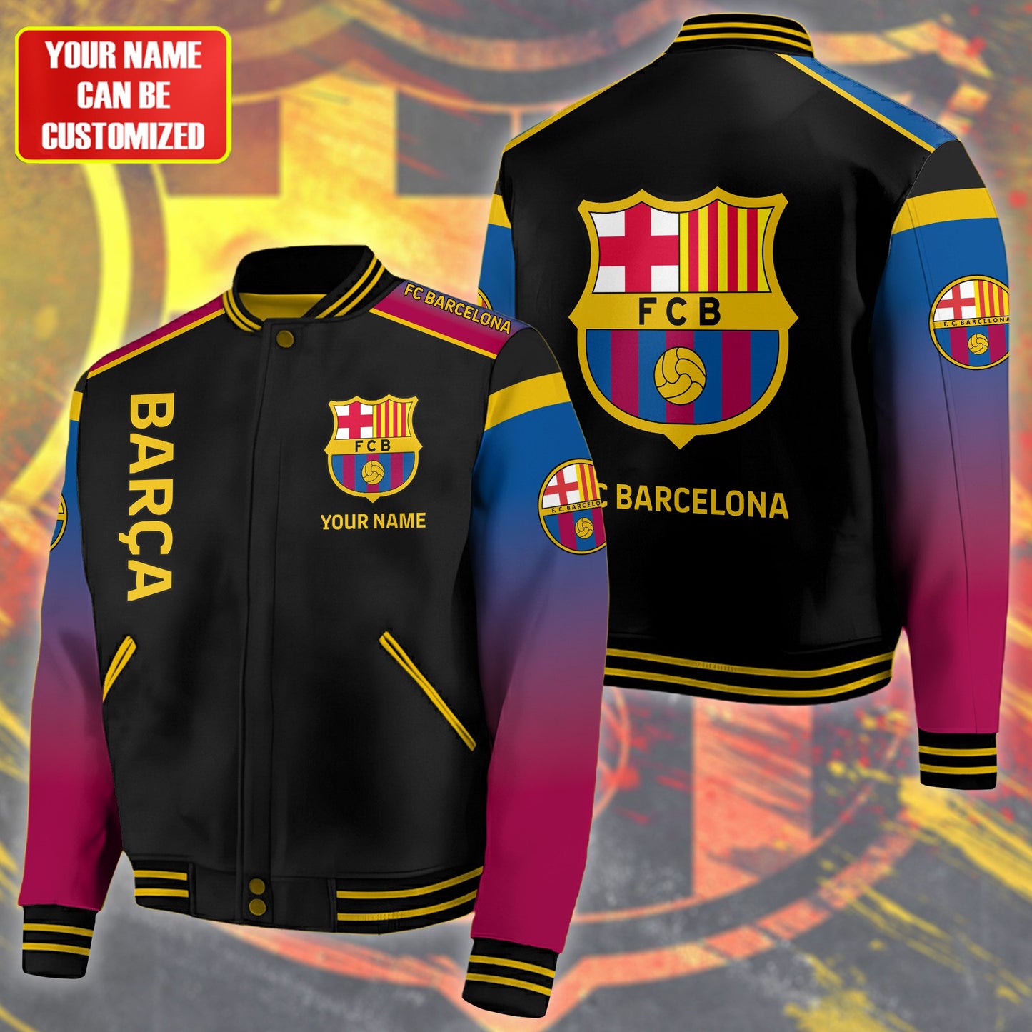Barca FC Sporty Baseball Jacket P250902