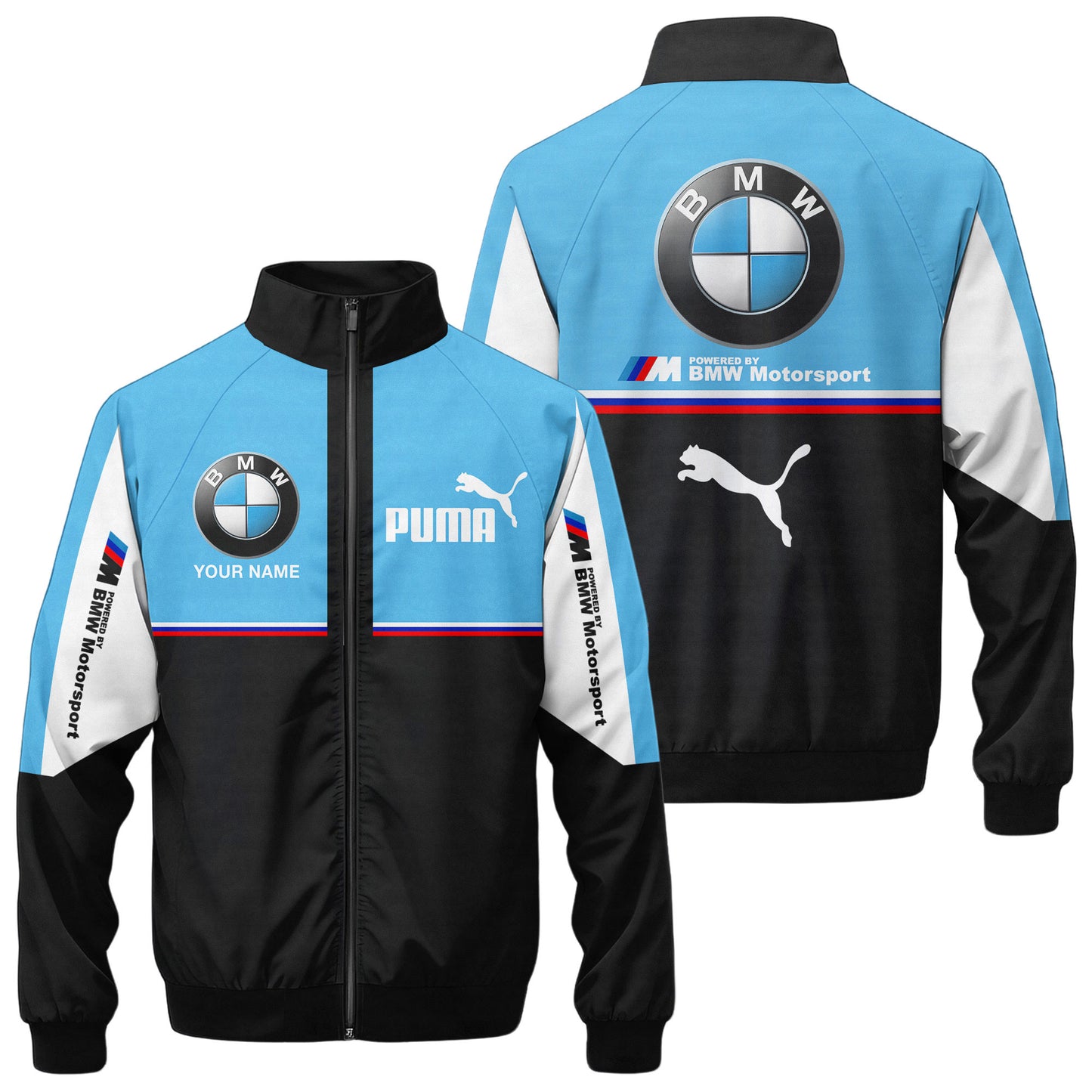 Personalized BW X PM Zipper Stand Collar Jacket & Sweatpants