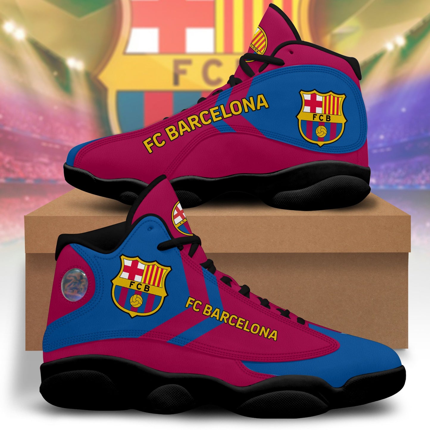 Personalized Barca AJD13 Custom Sneaker P250905