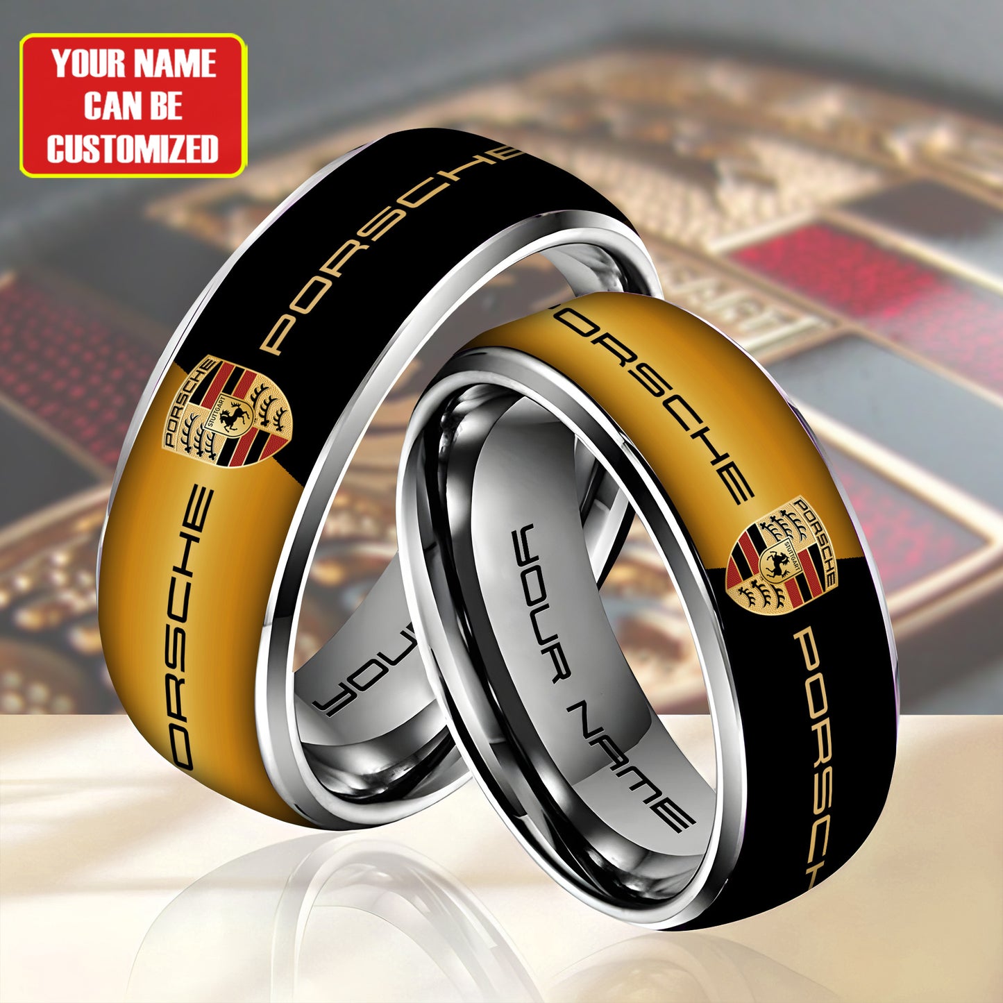 Personalized Porsche Custom Alloy Ring