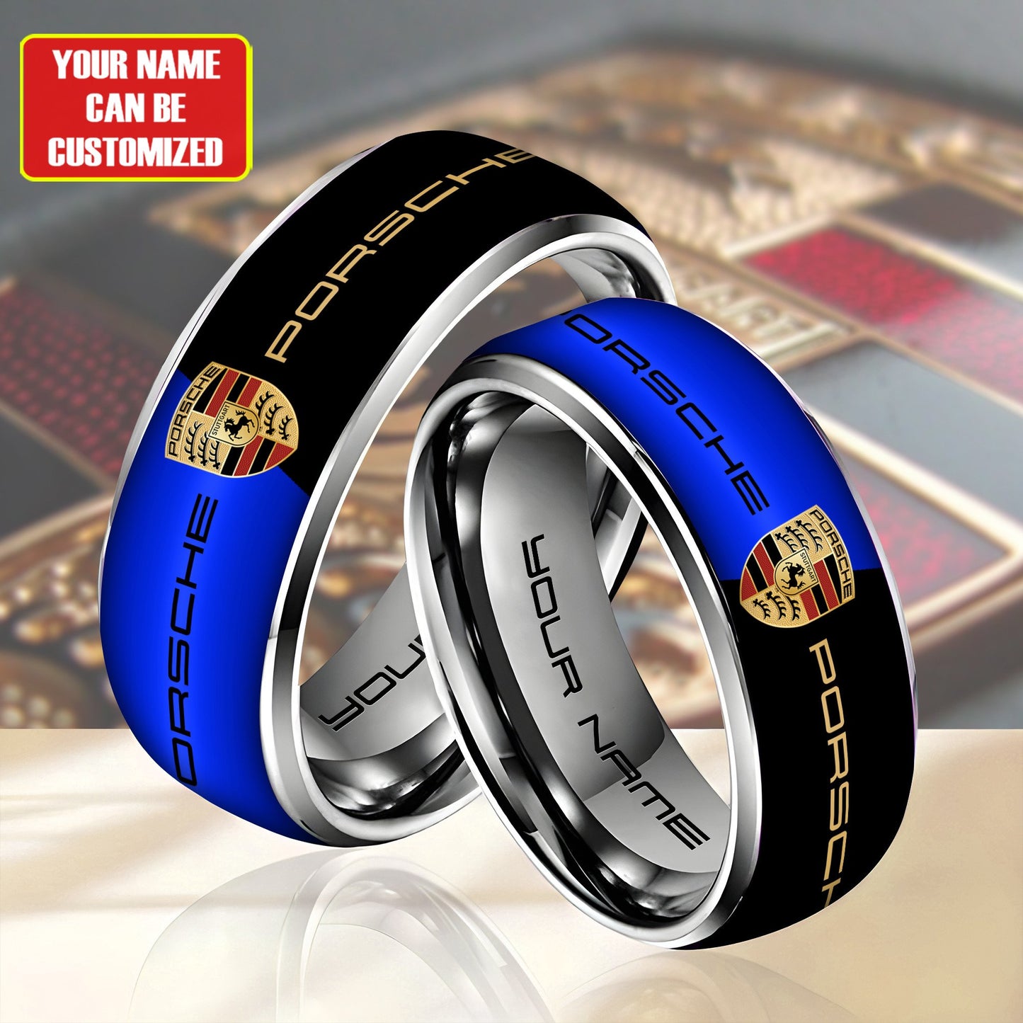 Personalized Porsche Custom Alloy Ring