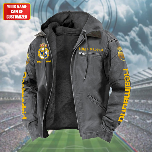 Personalized Real CF Fur lining Paddle Jacket