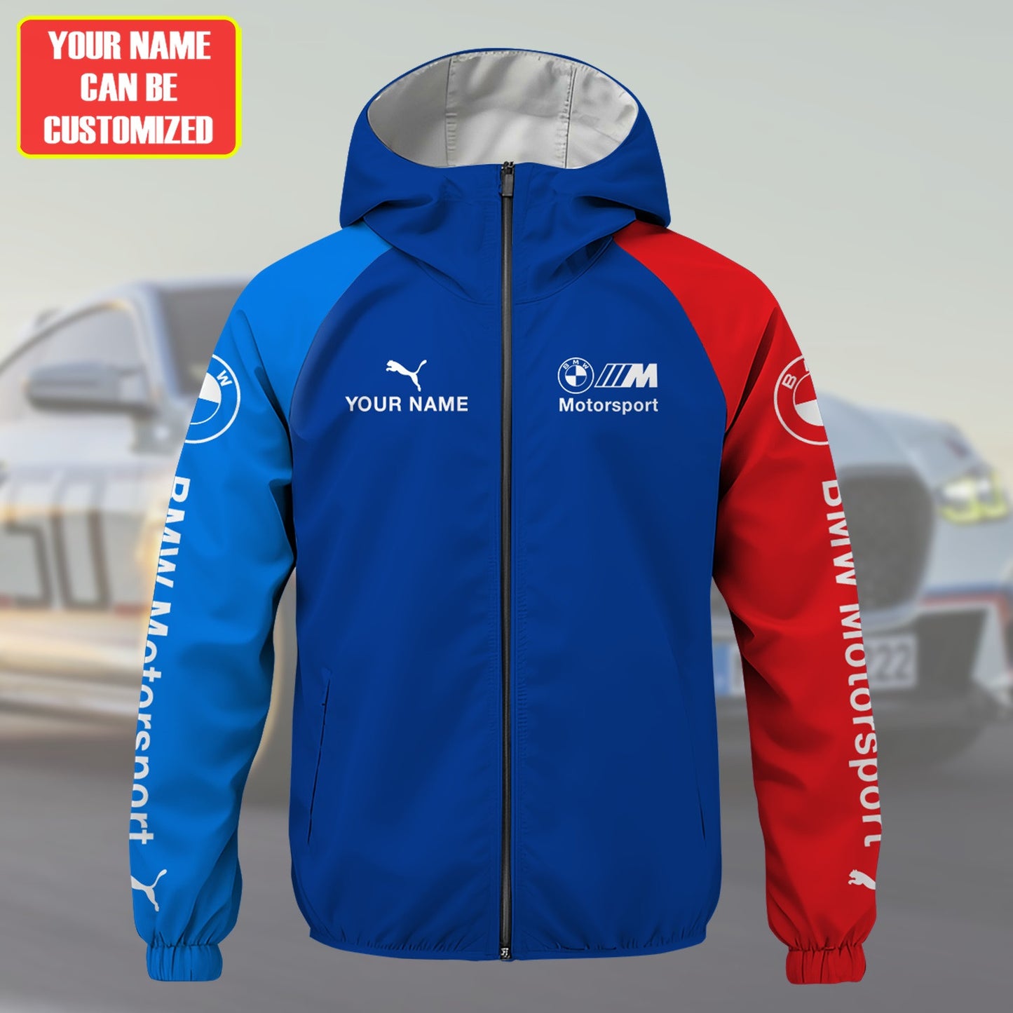 Personalized BW Motorpsort Windproof Rush Jacket