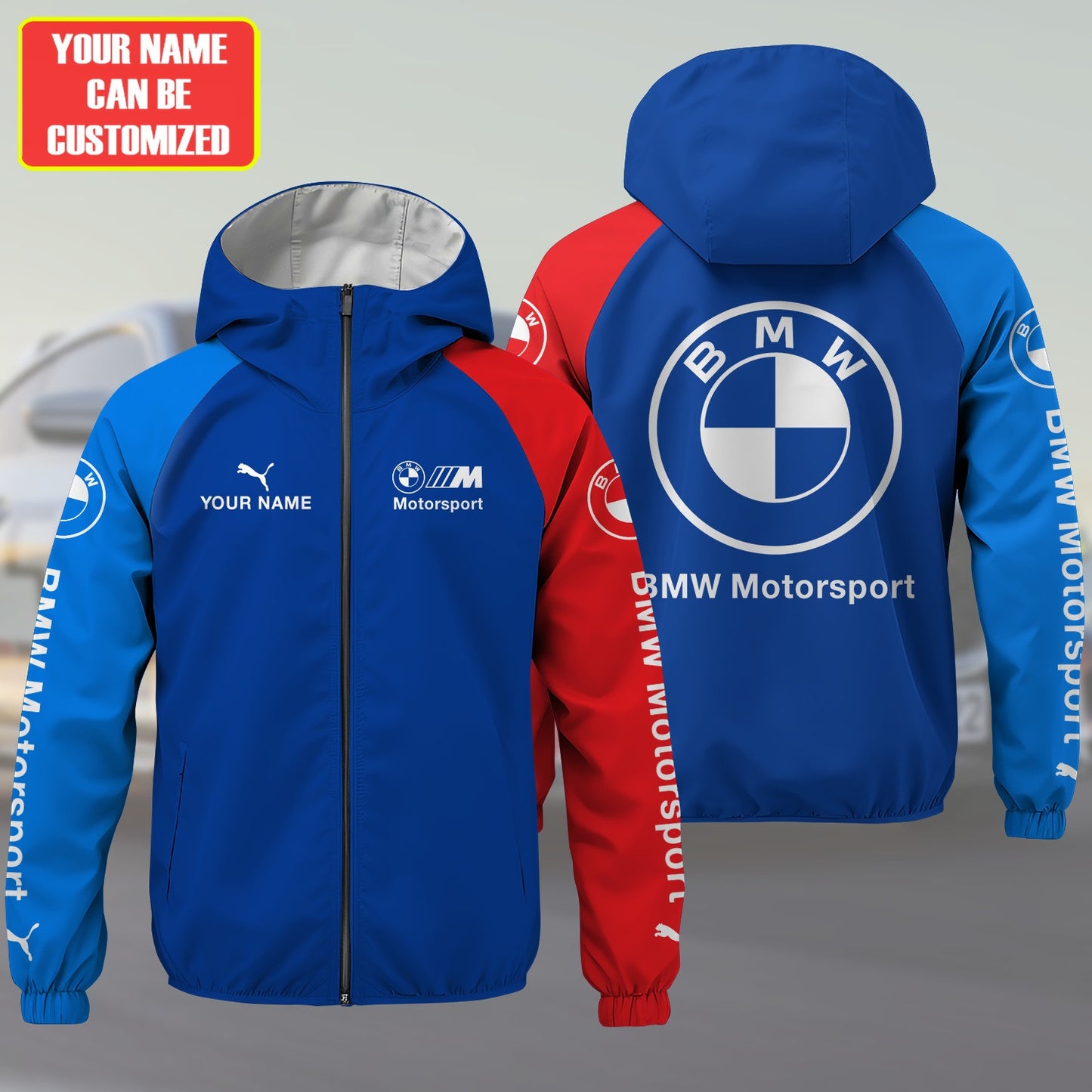 Personalized BW Motorpsort Windproof Rush Jacket