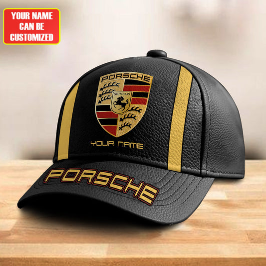 Personalized Pors Vintage Leather Classic Cap