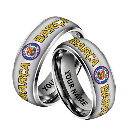 Personalized Barca FC Custom Alloy Ring