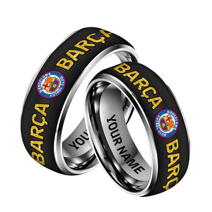 Personalized Barca FC Custom Alloy Ring