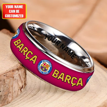 Personalized Barca FC Custom Alloy Ring