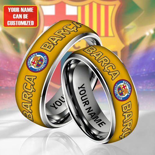 Personalized Barca FC Custom Alloy Ring