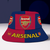 Arsenal Embroidery Pattern Bucket Hat V2