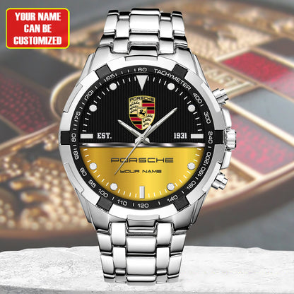 Personalized Pors EST 1931 Alloy Quartz Watch