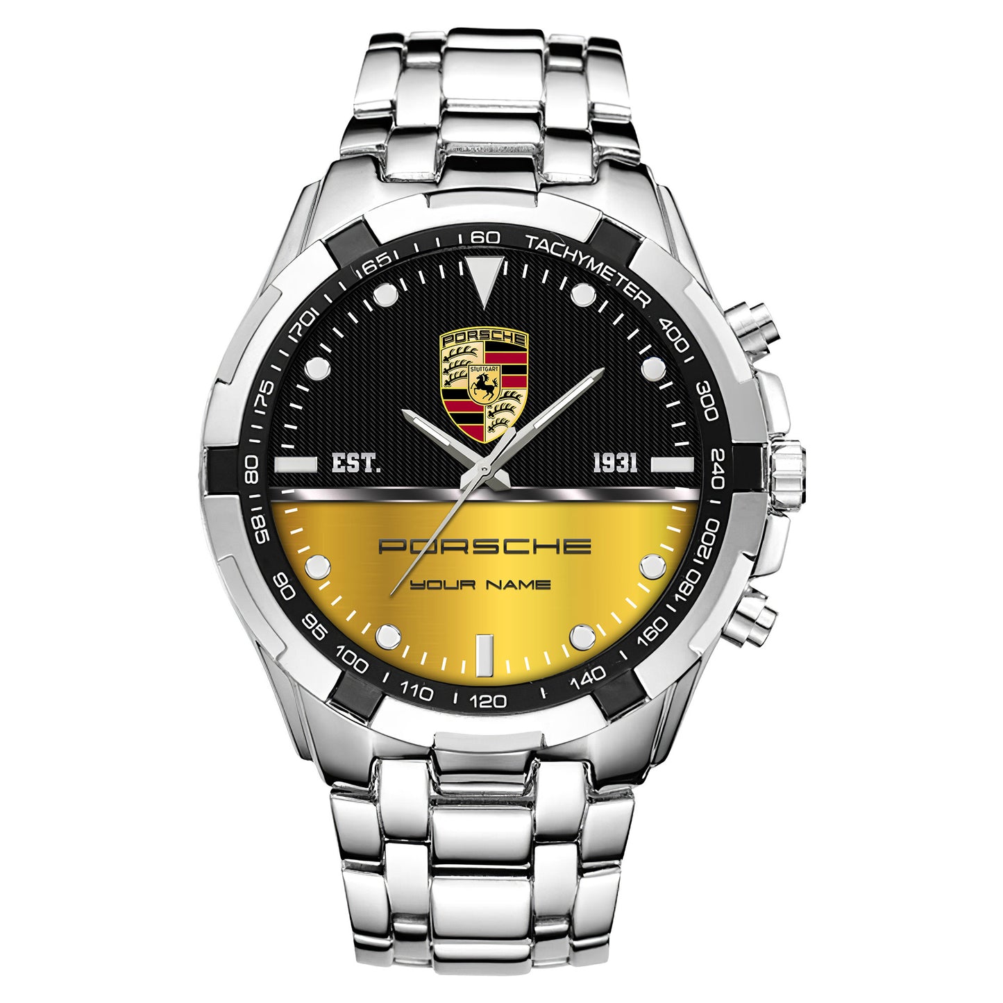 Personalized Pors EST 1931 Alloy Quartz Watch