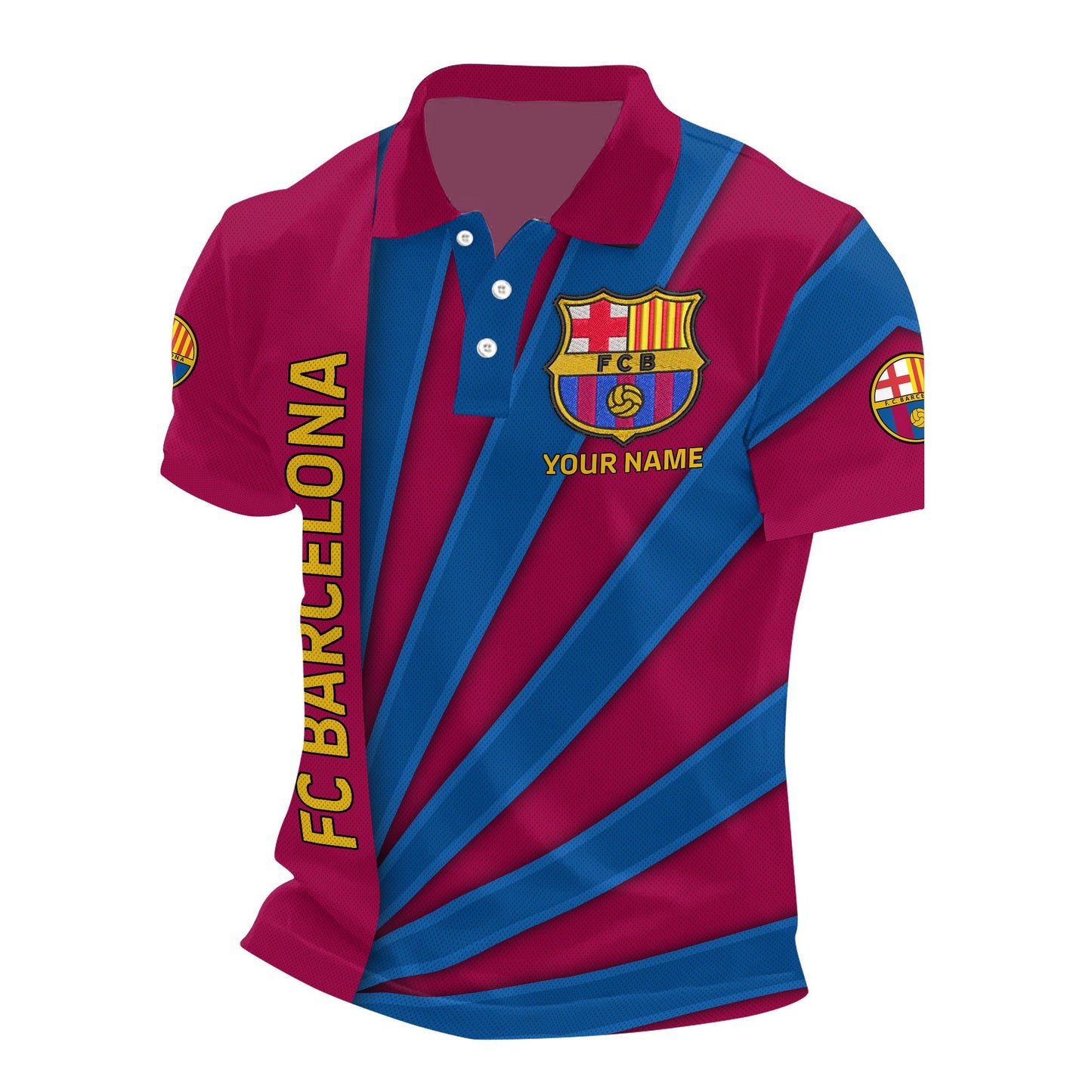 Personalized Barca Stripes 3D Full Printing Set , Barca FC Shirt , Hoodie , Short , Polo ,hawaii V2