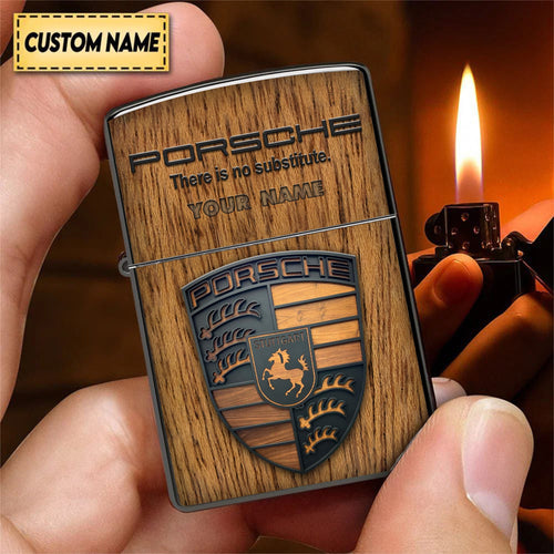Personalized Pors Wooden Vintage Zippo Lighter